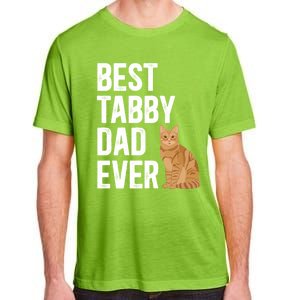 Best Orange Tabby Cat Dad Ever Orange Tabby Cat Owner Gift Adult ChromaSoft Performance T-Shirt