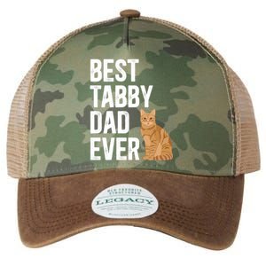 Best Orange Tabby Cat Dad Ever Orange Tabby Cat Owner Gift Legacy Tie Dye Trucker Hat