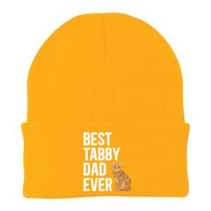 Best Orange Tabby Cat Dad Ever Orange Tabby Cat Owner Gift Knit Cap Winter Beanie