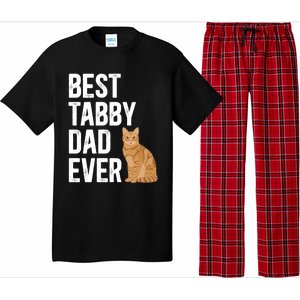 Best Orange Tabby Cat Dad Ever Orange Tabby Cat Owner Gift Pajama Set