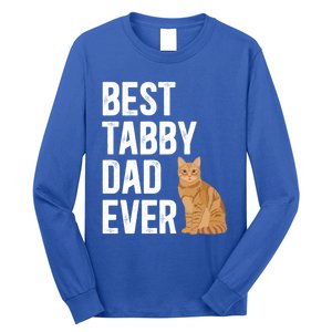 Best Orange Tabby Cat Dad Ever Orange Tabby Cat Owner Gift Long Sleeve Shirt