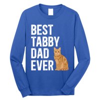 Best Orange Tabby Cat Dad Ever Orange Tabby Cat Owner Gift Long Sleeve Shirt