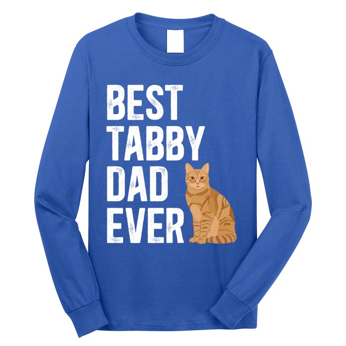 Best Orange Tabby Cat Dad Ever Orange Tabby Cat Owner Gift Long Sleeve Shirt