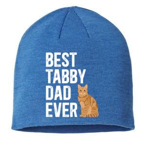 Best Orange Tabby Cat Dad Ever Orange Tabby Cat Owner Gift Sustainable Beanie