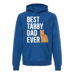 Best Orange Tabby Cat Dad Ever Orange Tabby Cat Owner Gift Premium Hoodie