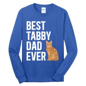 Best Orange Tabby Cat Dad Ever Orange Tabby Cat Owner Gift Tall Long Sleeve T-Shirt