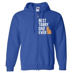 Best Orange Tabby Cat Dad Ever Orange Tabby Cat Owner Gift Full Zip Hoodie