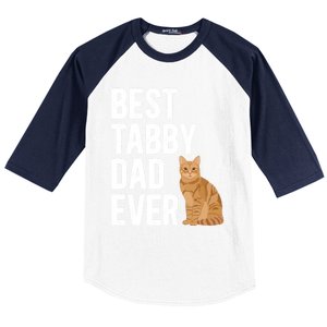 Best Orange Tabby Cat Dad Ever Orange Tabby Cat Owner Gift Baseball Sleeve Shirt