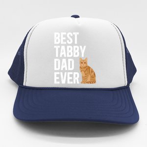 Best Orange Tabby Cat Dad Ever Orange Tabby Cat Owner Gift Trucker Hat