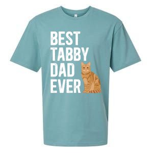 Best Orange Tabby Cat Dad Ever Orange Tabby Cat Owner Gift Sueded Cloud Jersey T-Shirt