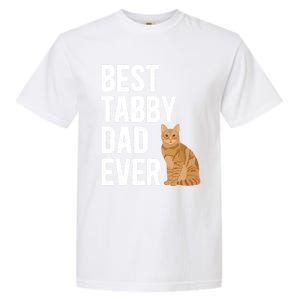 Best Orange Tabby Cat Dad Ever Orange Tabby Cat Owner Gift Garment-Dyed Heavyweight T-Shirt