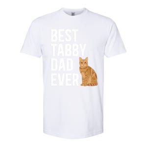 Best Orange Tabby Cat Dad Ever Orange Tabby Cat Owner Gift Softstyle CVC T-Shirt