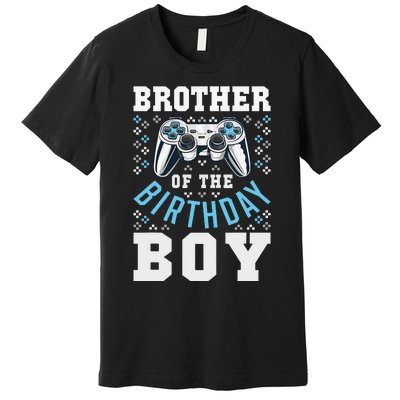 Brother of the Birthday Matching Video Gamer Birthday Premium T-Shirt