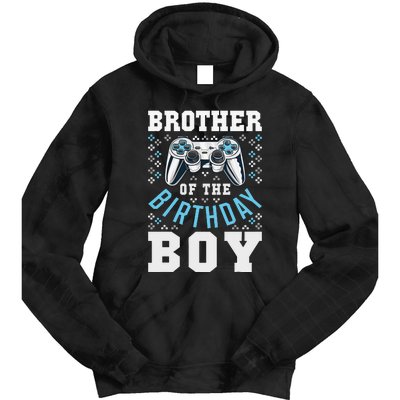 Brother of the Birthday Matching Video Gamer Birthday Tie Dye Hoodie