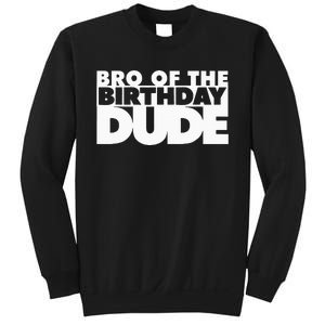 Bro Of The Birthday Dude Brother Of The Birthday Dude Cousin Sweatshirt