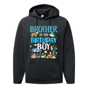 Brother Of The Birthday Boy Sea Fish Ocean Animals Aquarium Performance Fleece Hoodie