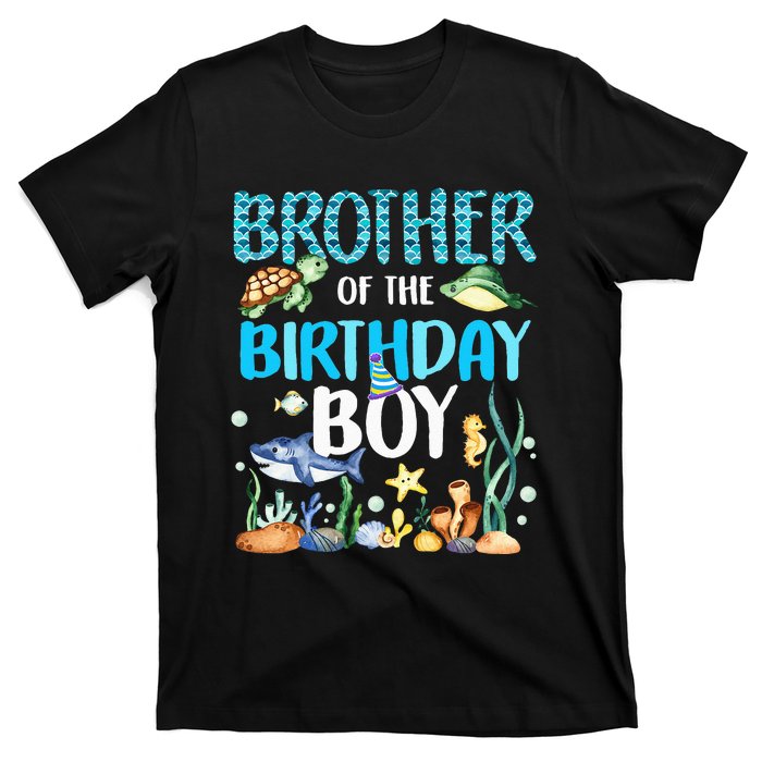 Brother Of The Birthday Boy Sea Fish Ocean Animals Aquarium T-Shirt