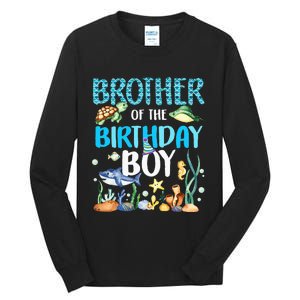 Brother Of The Birthday Boy Sea Fish Ocean Animals Aquarium Tall Long Sleeve T-Shirt