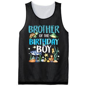 Brother Of The Birthday Boy Sea Fish Ocean Animals Aquarium Mesh Reversible Basketball Jersey Tank