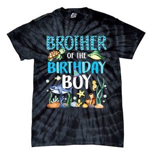 Brother Of The Birthday Boy Sea Fish Ocean Animals Aquarium Tie-Dye T-Shirt