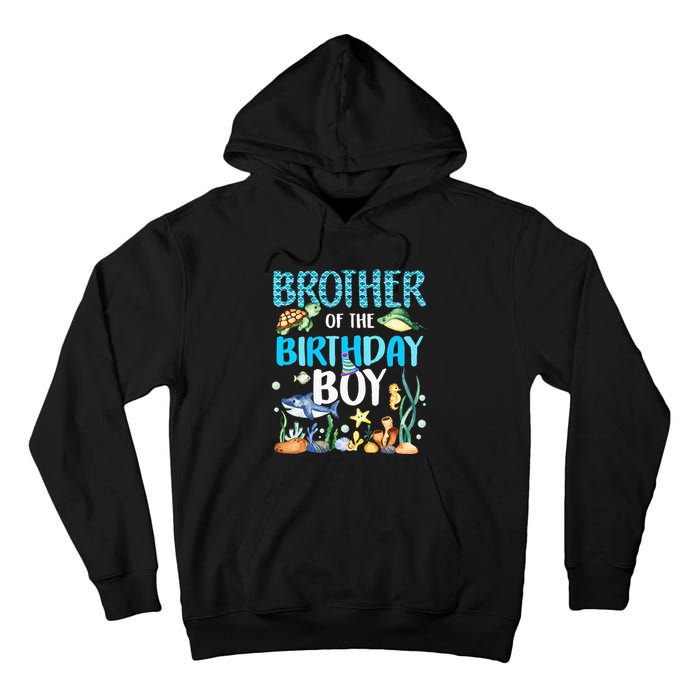 Brother Of The Birthday Boy Sea Fish Ocean Animals Aquarium Tall Hoodie