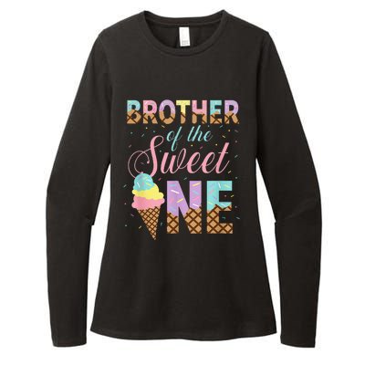 Brother Of The Sweet One Ice Cream 1st First Birthday Family Womens CVC Long Sleeve Shirt