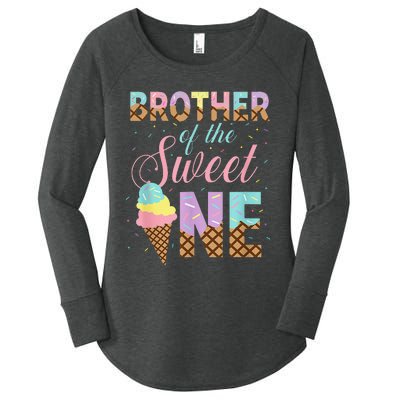 Brother Of The Sweet One Ice Cream 1st First Birthday Family Women's Perfect Tri Tunic Long Sleeve Shirt