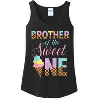 Brother Of The Sweet One Ice Cream 1st First Birthday Family Ladies Essential Tank