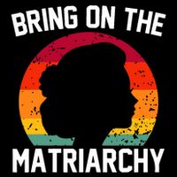 Bring On The Matriarchy Funny Humorous Feminist Statement Pom Pom 12in Knit Beanie