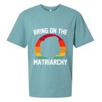 Bring On The Matriarchy Funny Humorous Feminist Statement Sueded Cloud Jersey T-Shirt