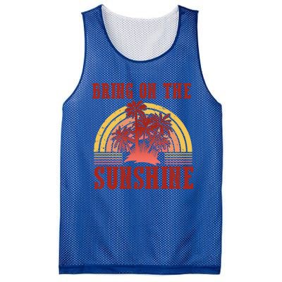 Bring On The Sunshine Graphic Gift Mesh Reversible Basketball Jersey Tank