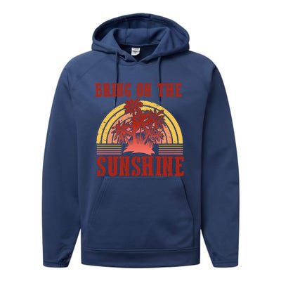 Bring On The Sunshine Graphic Gift Performance Fleece Hoodie