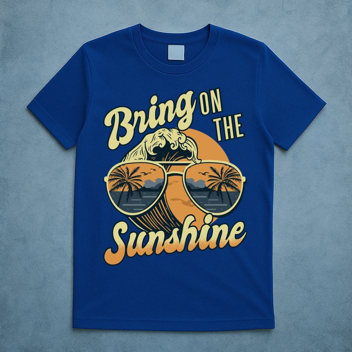 Bring On The Sunshine Beach Summer Ocean Vacation Family Funny Gift T-Shirt