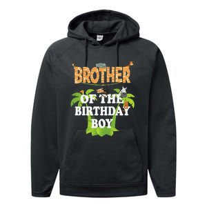 Brother Of The Birthday Zoo Theme Animal Party Performance Fleece Hoodie