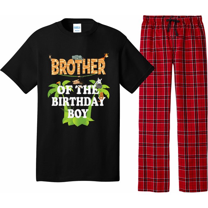 Brother Of The Birthday Zoo Theme Animal Party Pajama Set