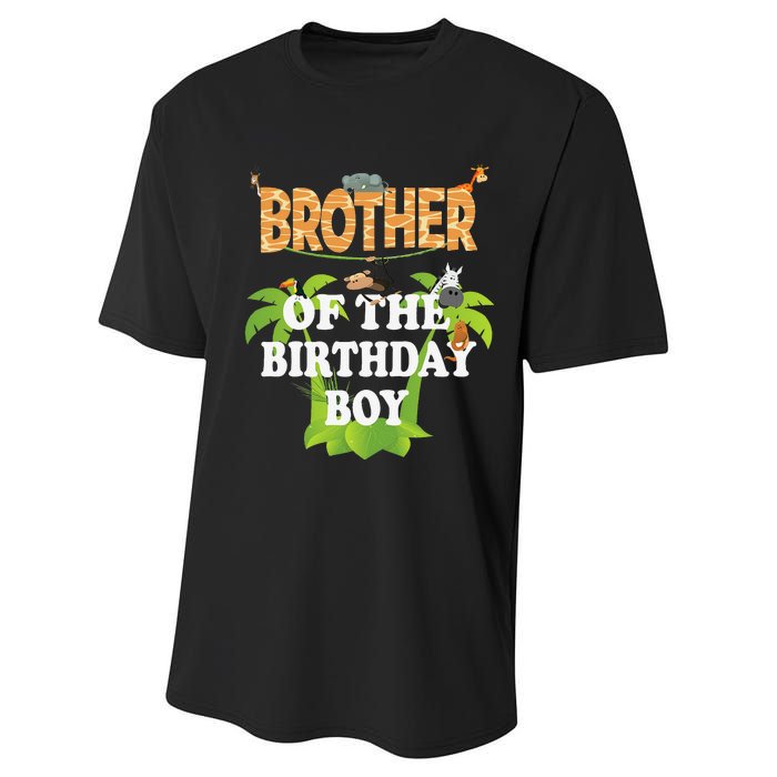 Brother Of The Birthday Zoo Theme Animal Party Performance Sprint T-Shirt