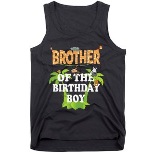 Brother Of The Birthday Zoo Theme Animal Party Tank Top