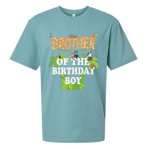 Brother Of The Birthday Zoo Theme Animal Party Sueded Cloud Jersey T-Shirt