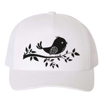 Bird On The Branch Birder Birdwatching Ornithologist Yupoong Adult 5-Panel Trucker Hat