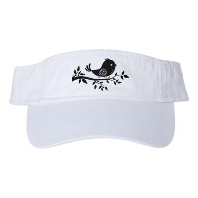 Bird On The Branch Birder Birdwatching Ornithologist Valucap Bio-Washed Visor