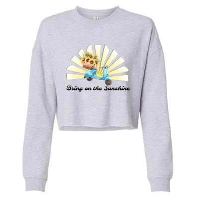 Bring On The Sunshine Graphic Tee Gift Cropped Pullover Crew