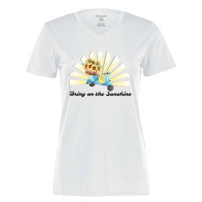 Bring On The Sunshine Graphic Tee Gift Women's Momentum V-Neck T-Shirt