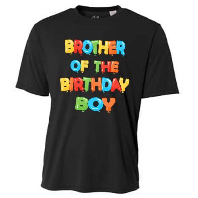 Brother Of The Birthday Balloon Party Cooling Performance Crew T-Shirt