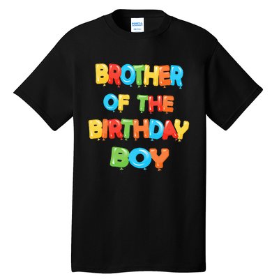 Brother Of The Birthday Balloon Party Tall T-Shirt