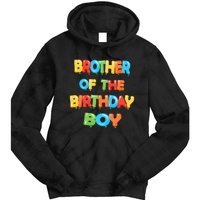 Brother Of The Birthday Balloon Party Tie Dye Hoodie