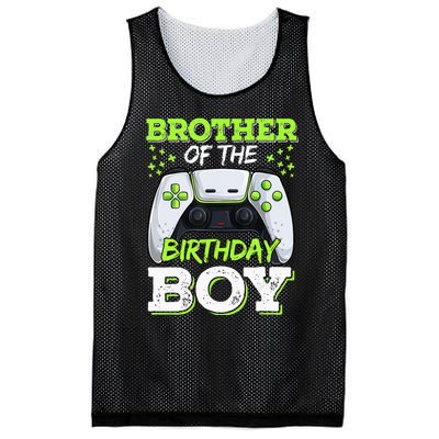 Brother Of The Birthday  Gamer Family Matching Mesh Reversible Basketball Jersey Tank