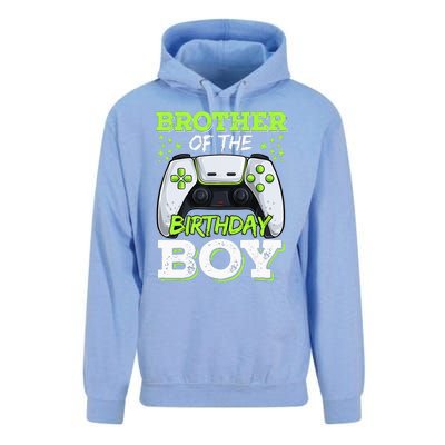 Brother Of The Birthday  Gamer Family Matching Unisex Surf Hoodie