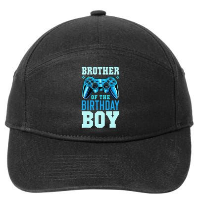 Brother of the Birthday Matching Video Gamer Birthday 7-Panel Snapback Hat