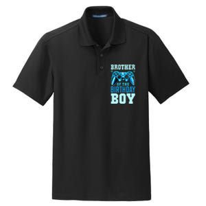 Brother of the Birthday Matching Video Gamer Birthday Dry Zone Grid Polo