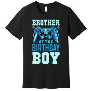 Brother of the Birthday Matching Video Gamer Birthday Premium T-Shirt